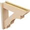 Ekena Millwork 5 1/2-in W x 20-in D x 20-in H Balboa Slat Rough Cedar Woodgrain TimberThane Outlooker, Primed Tan OUTUR055X20X20BOA24RCPR - alternate 5